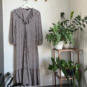 Whistles Abstract Heart Print Midi Dress